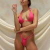 Swim toast swim | Tunnel Bikini Top Beetroot