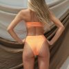 Swim toast swim | Banded Waist Bikini Bottom Nectarine