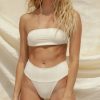 Swim toast swim | Slide Bandeau Bikini Top Meringue