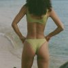 Swim toast swim | High Hip Bikini Bottom Leek Green